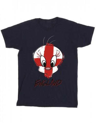 Looney Tunes jongens Tweety Engeland gezicht T-shirt