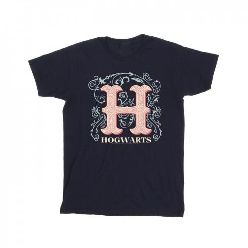Harry Potter meisjes bloemen H katoenen T-shirt