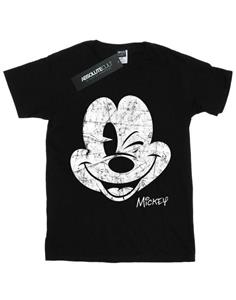 Disney Mickey Mouse Distressed Face T-shirt voor jongens