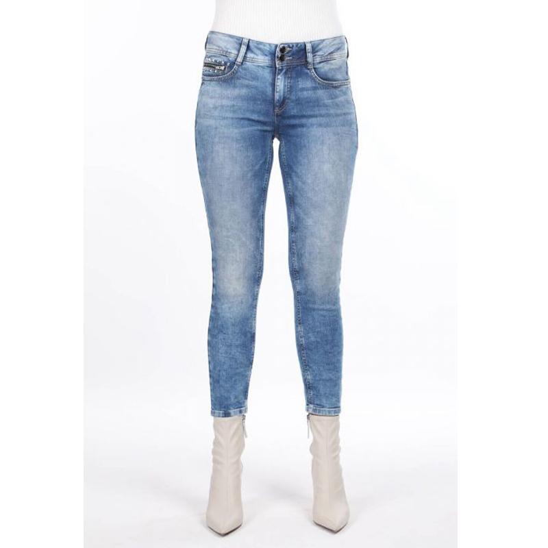Markapia Woman Pocket Gedetailleerde Slim Fit Jeans