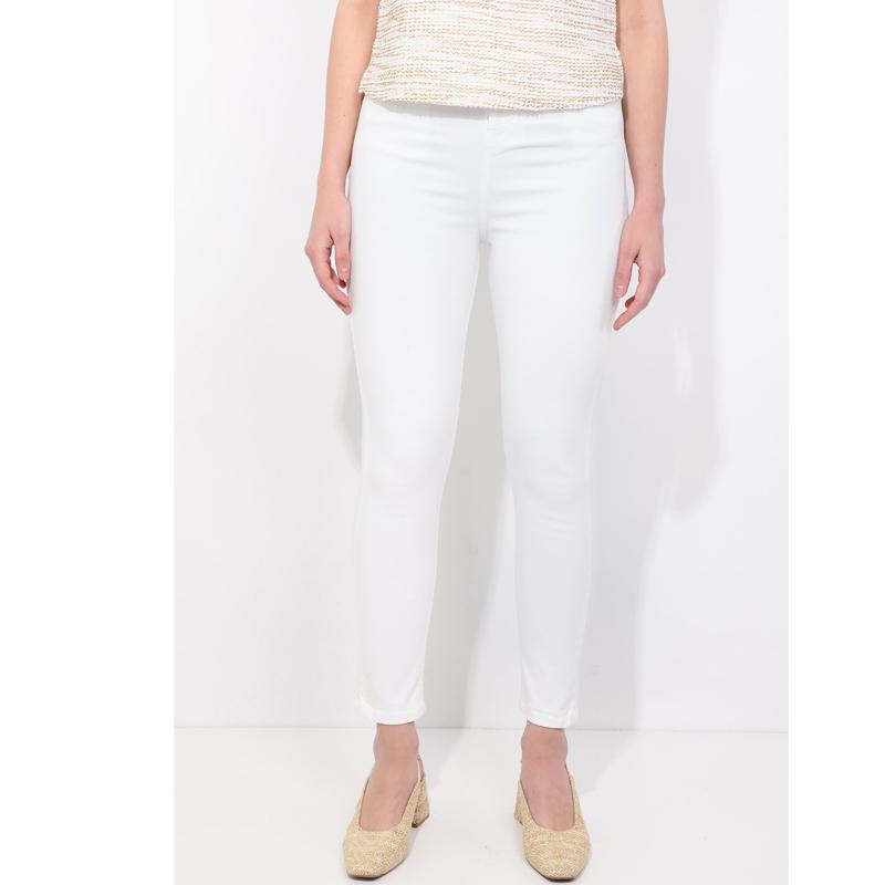 Blue White Witte Slim Fit Jeans voor dames