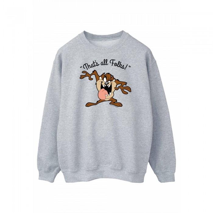 Looney Tunes Heren That's All Folks Taz-sweatshirt