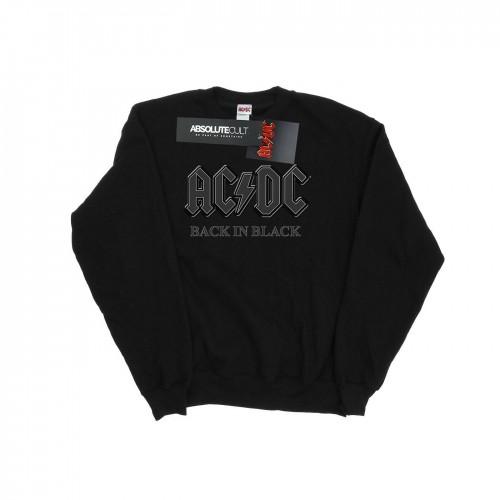 AC/DC Heren terug in zwart katoenen sweatshirt