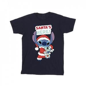 Disney Lilo & Stitch Santa's Here katoenen T-shirt voor meisjes