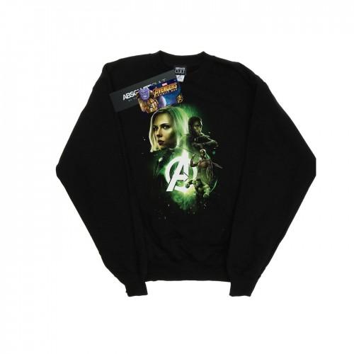 Marvel Heren Avengers Infinity War Widow Panther Team Up katoenen sweatshirt