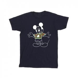 Disney jongens Mickey Mouse kersttrui T-shirt