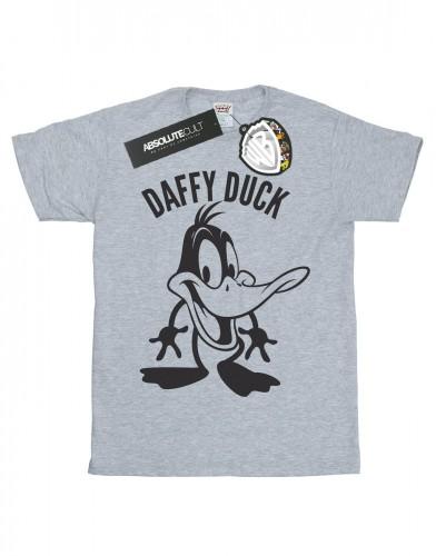 Looney Tunes meisjes Daffy Duck katoenen T-shirt met groot hoofd