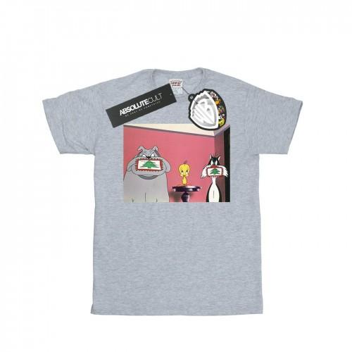 Looney Tunes Katoenen T-shirt met kerstkaart van  voor meisjes