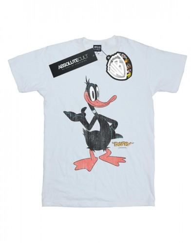 Looney Tunes Daffy Duck Distressed katoenen T-shirt voor meisjes