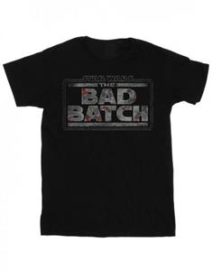 Star Wars jongens het slechte batch textuur logo T-shirt