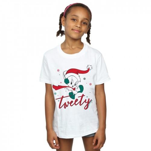 Looney Tunes meisjes Tweety Pie kerst katoenen T-shirt