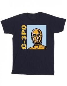 Star Wars jongens C3PO lijn kunst T-shirt