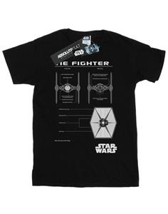 Star Wars jongens TIE Fighter blauwdruk T-shirt