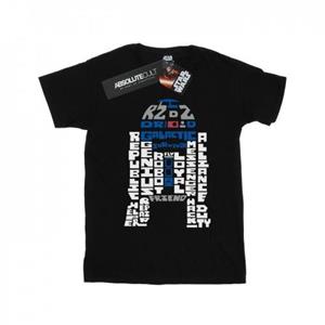 Star Wars jongens R2-D2 tekst hoofd T-shirt