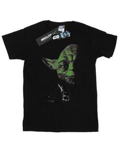 Star Wars jongens Yoda groen gezicht T-shirt