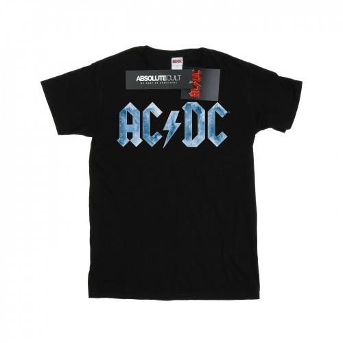AC/DC Blauw katoenen T-shirt met ijslogo voor meisjes