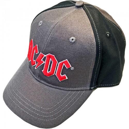 AC/DC Unisex baseballpet met tweekleurig logo voor volwassenen