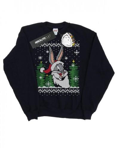Looney Tunes Boys Bugs Bunny Christmas Fair Isle-sweatshirt