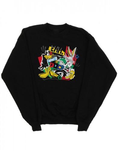 Looney Tunes Boys Scrap Collage-sweatshirt