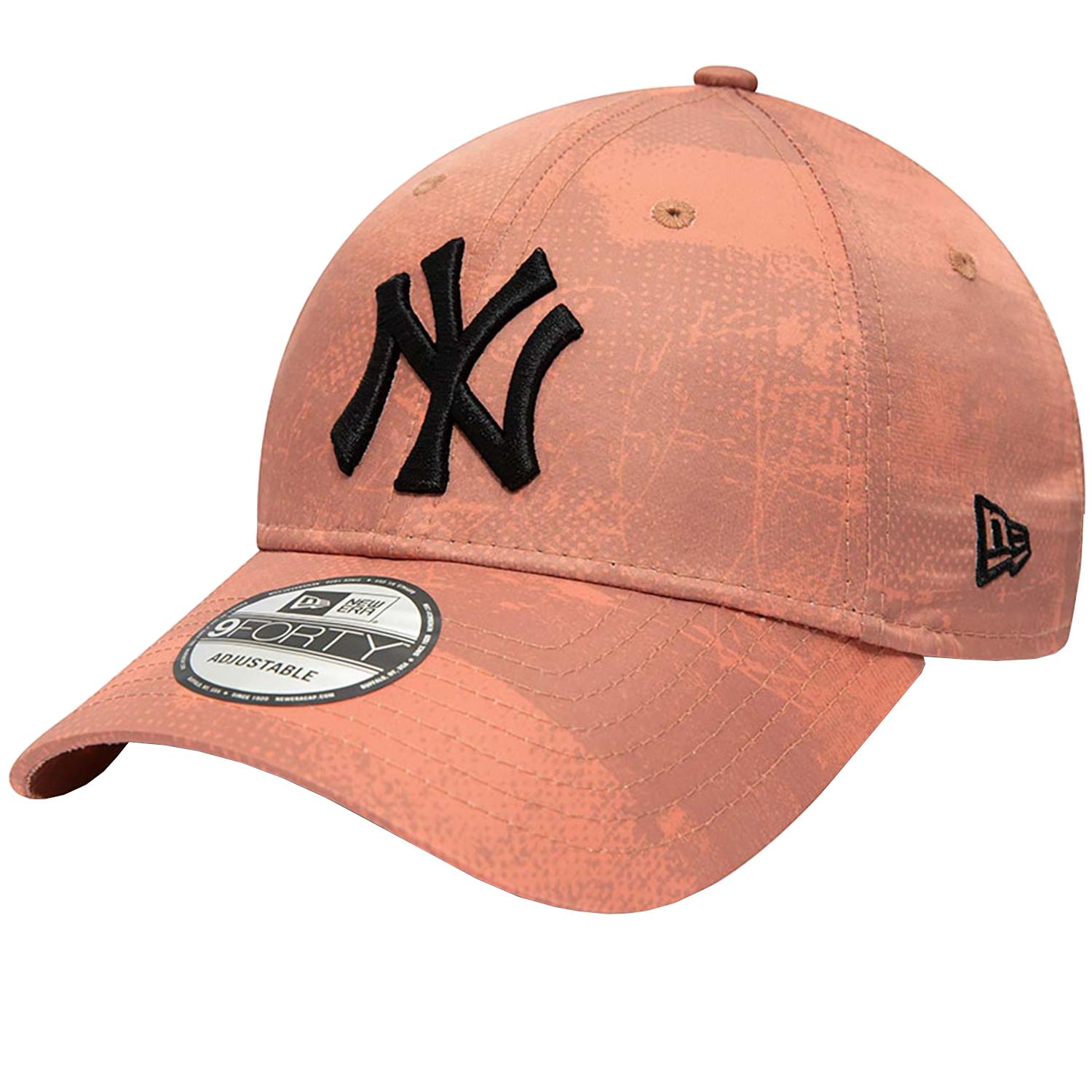 New era MLB 9FORTY New York Yankees printpet, unisex roze pet