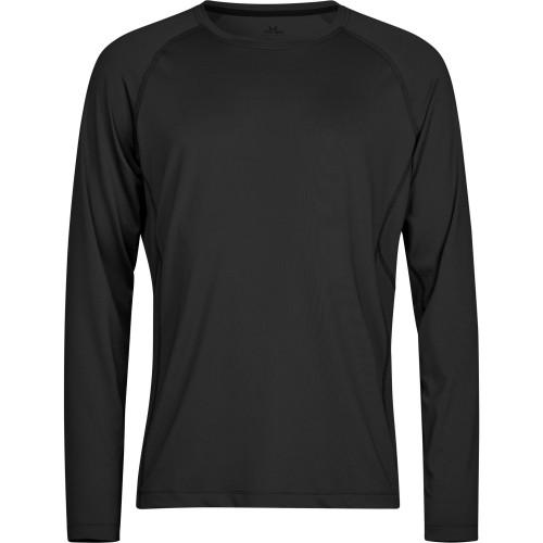 Tee Jays CoolDry cropped T-shirt met lange mouwen voor heren