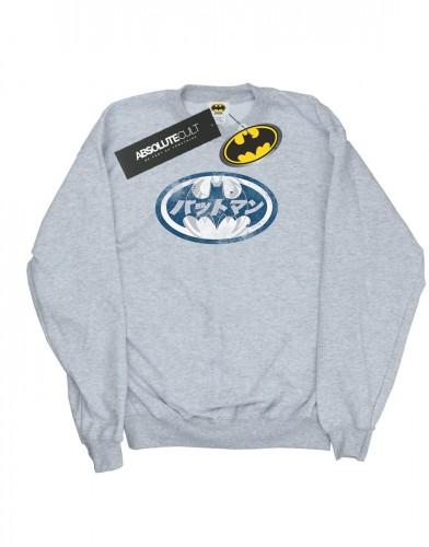 DC Comics Heren Batman Japans logo wit katoenen sweatshirt