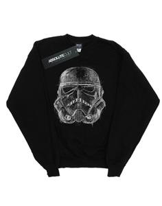 Star Wars jongens Stormtrooper Scribble helmsweater