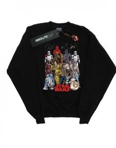 Star Wars Heren The Rise Of Skywalker Karakter Collage Katoenen sweatshirt