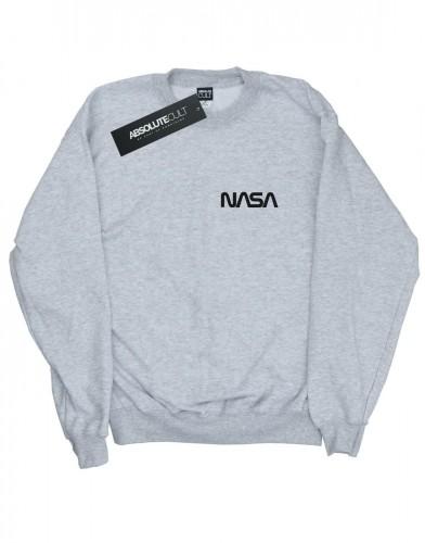 NASA heren modern logo katoenen sweatshirt op de borst