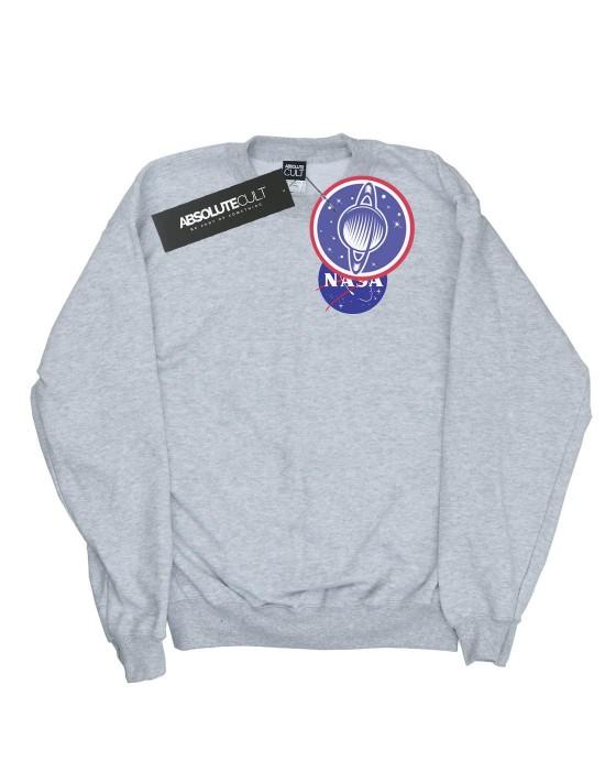 NASA Klassiek -sweatshirt met insignia-logo op de borst voor meisjes