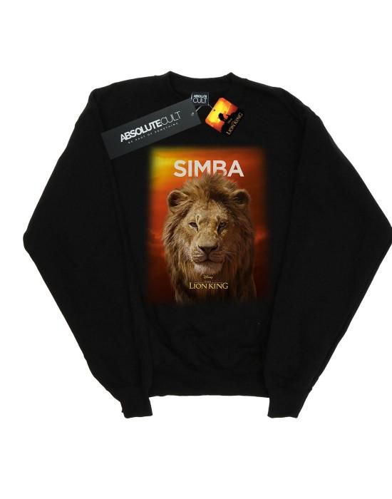 Disney Heren The Lion King Film Volwassen Simba Poster Katoenen Sweatshirt