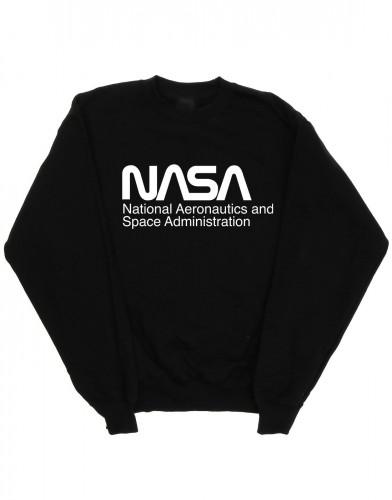 NASA meisjeslogo éénkleurig sweatshirt