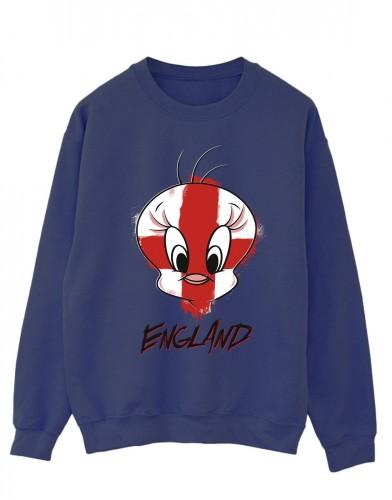 Looney Tunes Heren Tweety Engeland gezicht katoenen sweatshirt