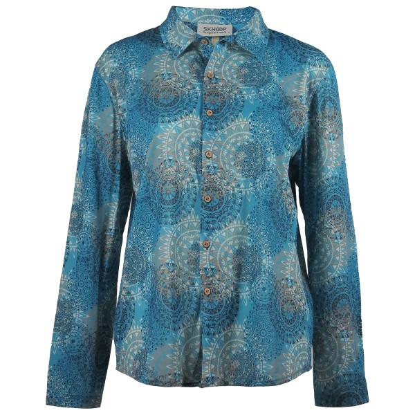 SKHOOP  Women's Flora Shirt - Blouse, blauw/turkoois