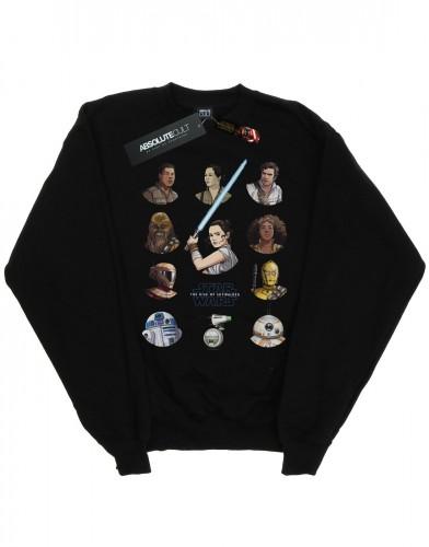 Star Wars: The Rise of Skywalker Heren Star Wars The Rise Of Skywalker Resistance Character Line Up katoenen sweatshirt