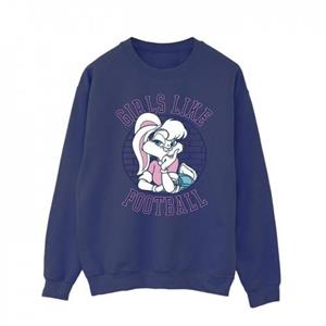 Looney Tunes Heren Lola Bunny Girls Like Football katoenen sweatshirt