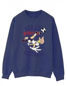 Looney Tunes Heren Lola Bunny meisjes spelen voetbal katoenen sweatshirt