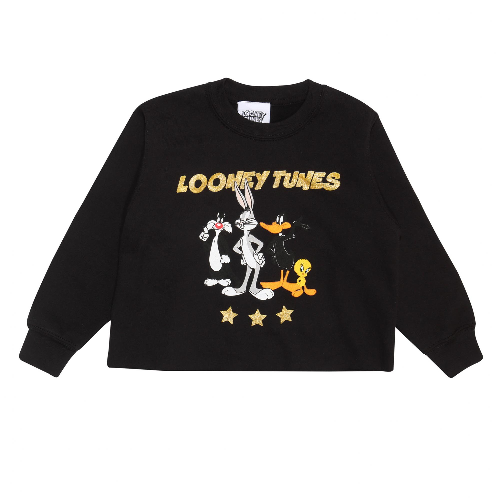 Looney Tunes Girls Group Stars Crop Sweatshirt