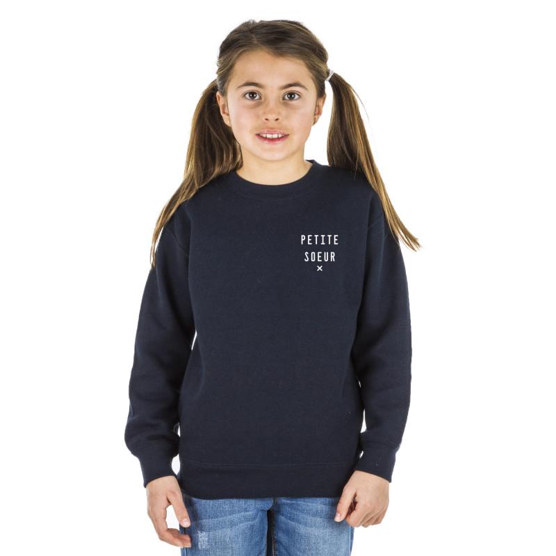 We are family Little Sister X Heart WAF kindersweater
