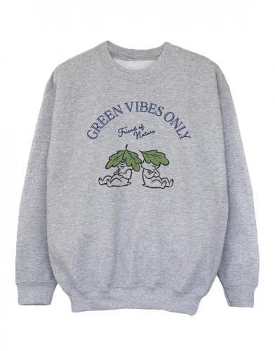 Disney Girls Chip 'n Dale Green Vibes Only Sweatshirt