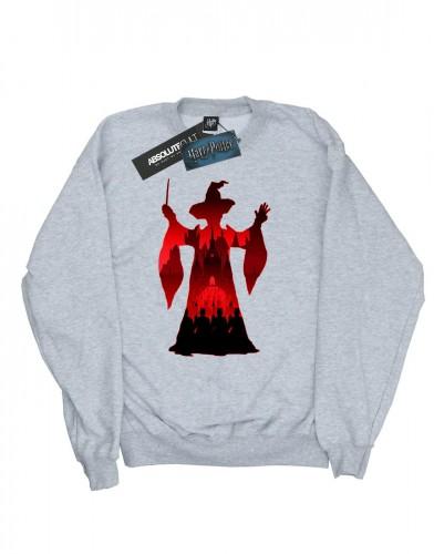 Harry Potter Heren Minerva McGonagall silhouet katoenen sweatshirt