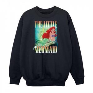 The Little Mermaid Het Ariel Montage-sweatshirt voor kleine zeemeerminmeisjes