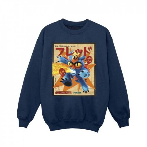 Disney Girls Big Hero 6 Baymax Fred Krant Sweatshirt