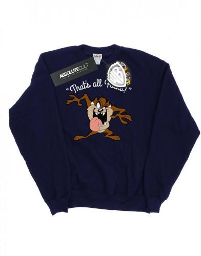 Looney Tunes Girls Taz That's All Folks-sweatshirt