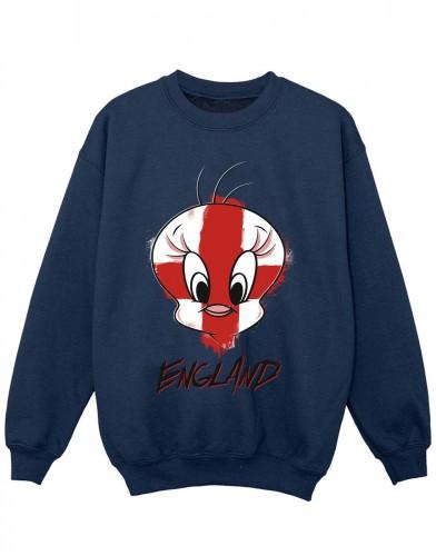 Looney Tunes Girls Tweety Engeland Face Sweatshirt