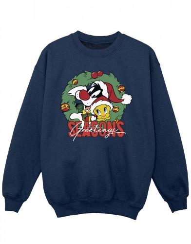 Looney Tunes Girls Seasons Greetings Sweatshirt
