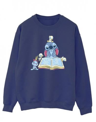 Disney heren Lilo & Stitch lezen van een boek katoenen sweatshirt