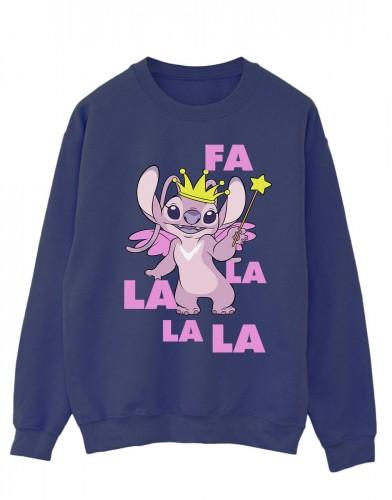 Disney heren Lilo & Stitch Angel Fa La La katoenen sweatshirt
