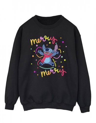 Disney heren Lilo & Stitch vrolijk regenboog katoenen sweatshirt