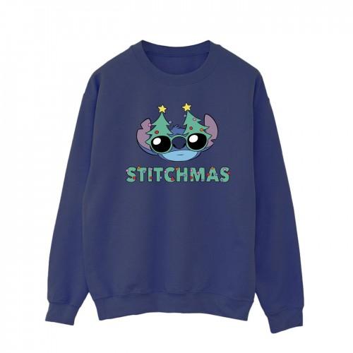 Disney heren Lilo & Stitch Stitchmas bril katoenen sweatshirt
